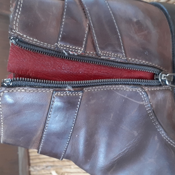 Donald J Pliner Brown Leather Ankle Boots Size 6 - Picture 4 of 8